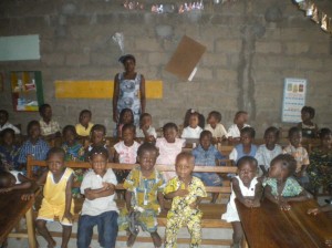 Les enfants de la Maternelle à Togoudo