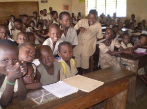 Une classe de l'école primaire de Togoudo